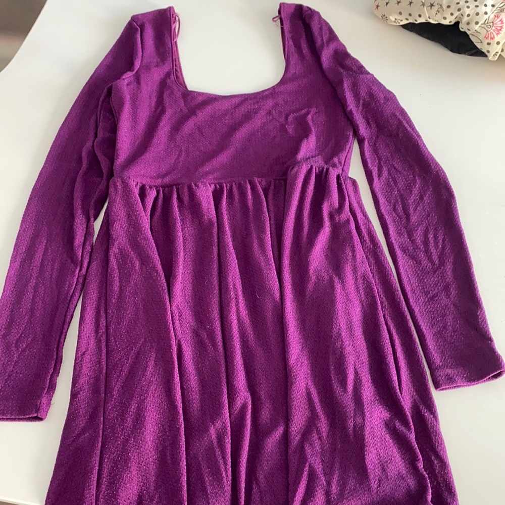 Free people purple shiny dress